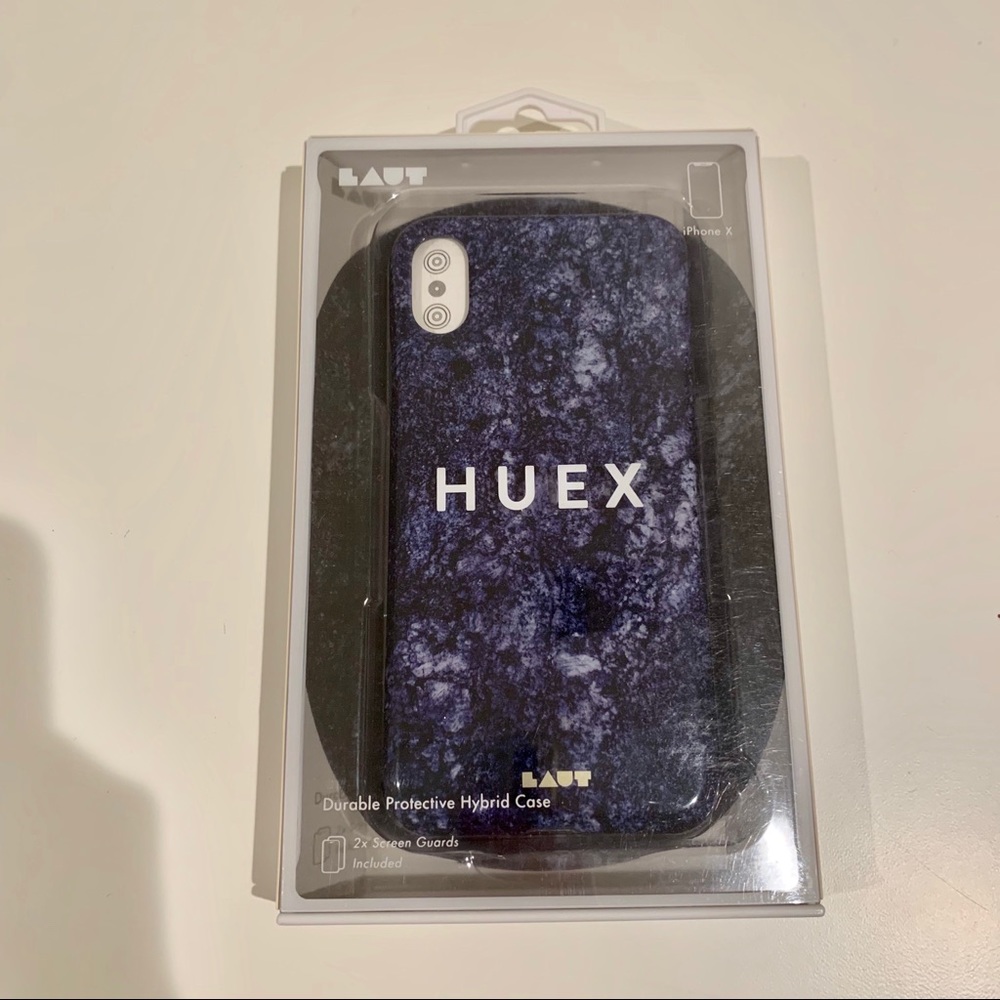 LAUT HUEX iPhone X case with 2 screen protectors